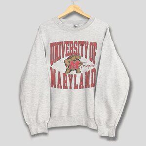 Vintage University of Maryland Terrapins Football Sweatshirt, Retro NCAA Shirt